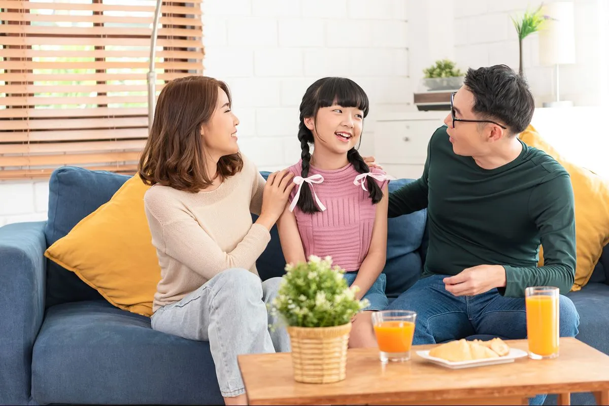 Growing family enjoying practical amenities in a premium condominium community