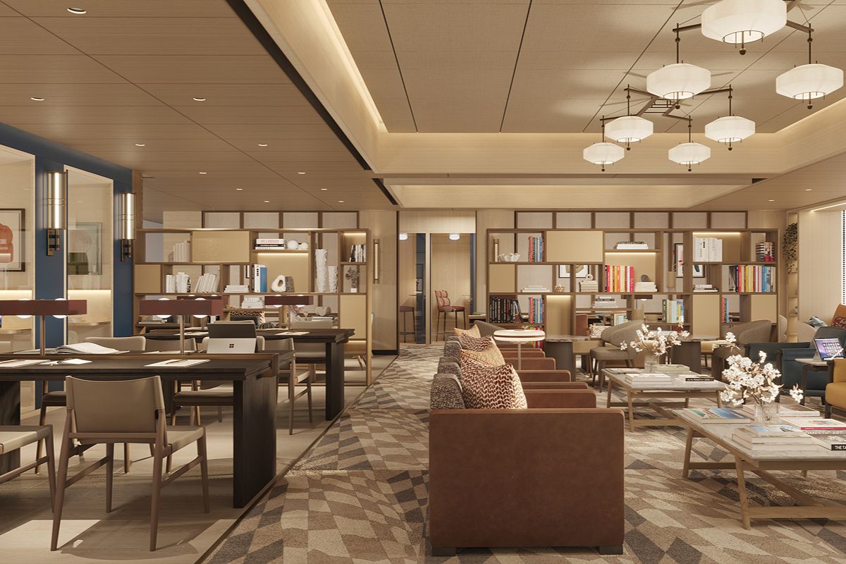Professional working in a refined condominium workspace at The Alcove in Shang Summit