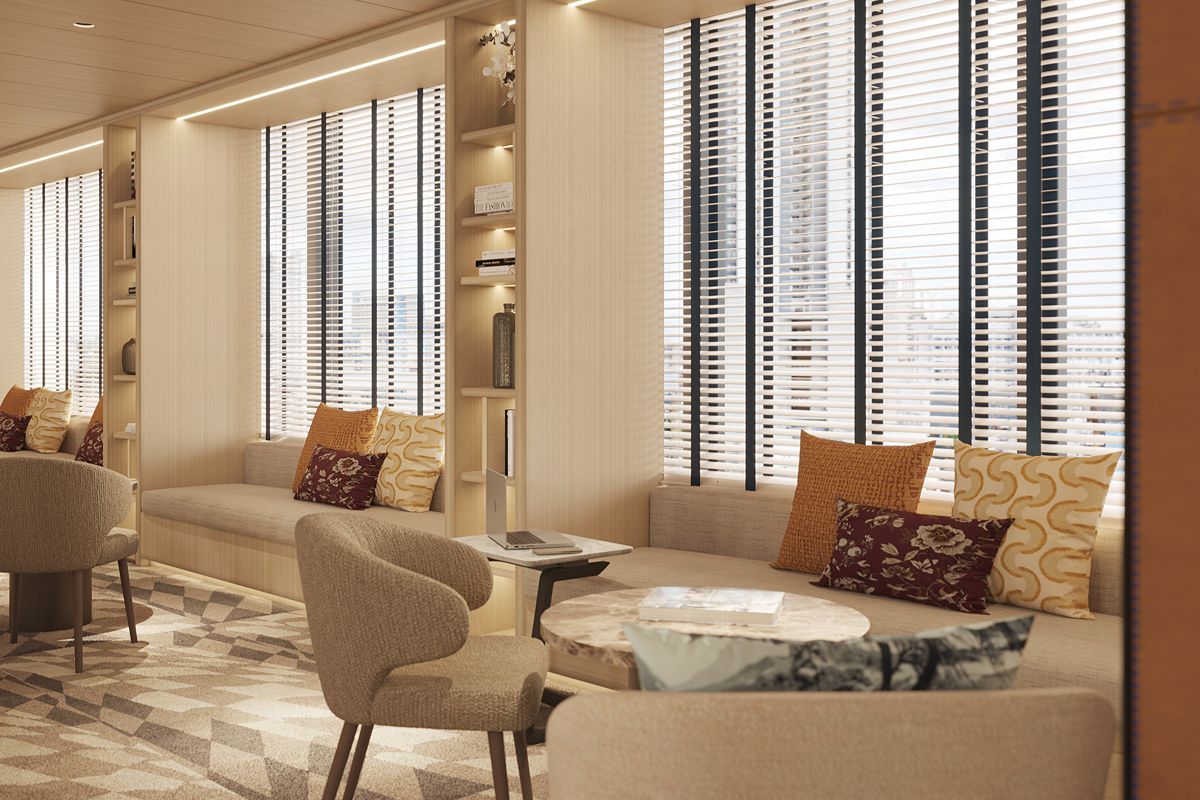 Professional working in a refined condominium workspace at The Alcove in Shang Summit