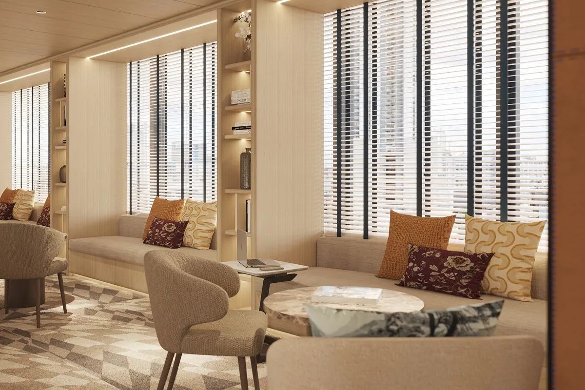 Professional working in a refined condominium workspace at The Alcove in Shang Summit